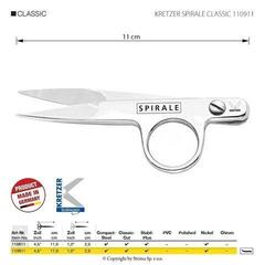 Škare po mjeri Kretzer Solingen Spirale Classic 110911 Škare po mjeri 11 cm Silver - 1