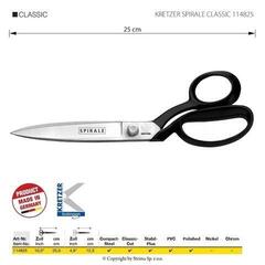 Škare po mjeri Kretzer Solingen Spirale Classic 114825 Škare po mjeri 25 cm Black - 1