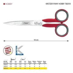 Tijeras Universales Kretzer Solingen Finny Hobby 782018 Tijeras Universales 18 cm Red - 1