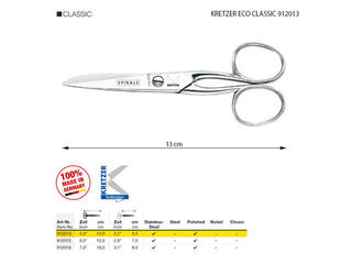 Univerzalne škare Kretzer Solingen Eco Classic 912013 Univerzalne škare 13 cm Silver - 1