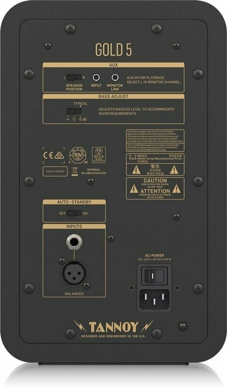 Tannoy Gold 5 Aktiver Studiomonitor 1 stk - Muziker