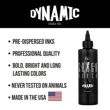 Boje za tetoviranje (odobrene u EU) Dynamic Color 86890 Tinta za tetoviranje 240 ml Ganga Black - 5