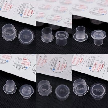 Витратні матеріали для тату Superay Sterile Ковпачки для фарби 8 x 10 mm 500 pcs - 3