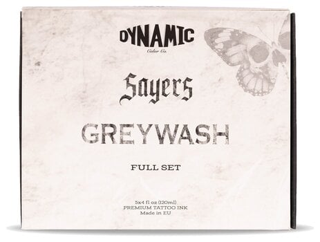 Boje za tetoviranje (odobrene u EU) Dynamic Color Luke Sayers Greywash Set tinti za tetoviranje 5 x 120 ml - 5