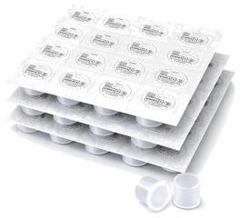 Витратні матеріали для тату Nineone Sterile Ковпачки для фарби 8 мм 500 pcs - 1