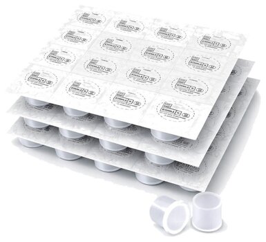 Витратні матеріали для тату Nineone Sterile Ковпачки для фарби 8 мм 500 pcs - 2