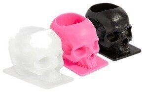 Витратні матеріали для тату Saferly 3D Skull Ковпачки для фарби 16 mm Black 100 pcs - 2