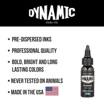 Tattoo Inks (EU-Approved) Dynamic Color Platinum Tattoo Ink 30 ml Bombshell - 5