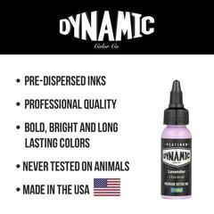 Farby do tatuażu (zatwierdzone w UE) Dynamic Color Platinum Tusz do tatuażu 30 ml Lavender - 4