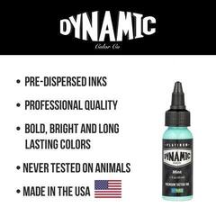 Farby do tatuażu (zatwierdzone w UE) Dynamic Color Platinum Tusz do tatuażu 30 ml Mint - 4