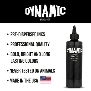 Boje za tetoviranje (odobrene u EU) Dynamic Color 28896 Tinta za tetoviranje 240 ml Black Out - 5