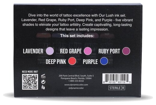 Boje za tetoviranje (odobrene u EU) Dynamic Color Platinum Set tinti za tetoviranje 5 x 30 ml Lush - 3