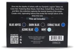 Farby do tatuażu (zatwierdzone w UE) Dynamic Color Platinum Zestaw tuszy do tatuażu 5 x 30 ml Lagoon - 2