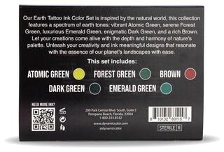 Farby do tatuażu (zatwierdzone w UE) Dynamic Color Platinum Zestaw tuszy do tatuażu 5 x 30 ml Earth - 2