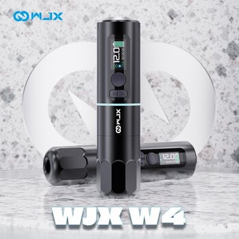 Aparate de tatuat fără fir WJX W4 Mașină de tatuaj wireless 3,5 mm Black - 3