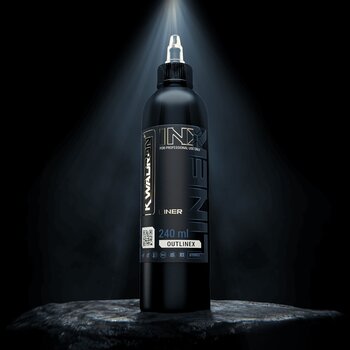 Tetovací barvy (schválené v EU) Kwadron INX Outlinex Tetovací barva 240 ml Black - 3