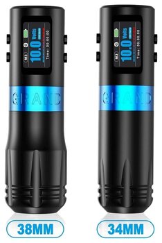 Aparate de tatuat fără fir Emalla Grand G4 Mașină de tatuaj wireless 4,2 mm Black/Blue - 2
