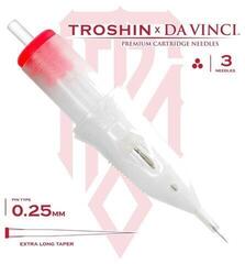 Kartridże igły do tatuażu Bishop Tattoo Supply Da Vinci V2 Artist Series Dmitry Troshin Zestaw cartridge 3RL 0,25 mm-0,30 mm 40 szt - 1