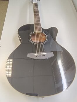 Guitare Jumbo acoustique-électrique Yamaha CPX600 BK Black Guitare Jumbo acoustique-électrique (Déjà utilisé) - 2