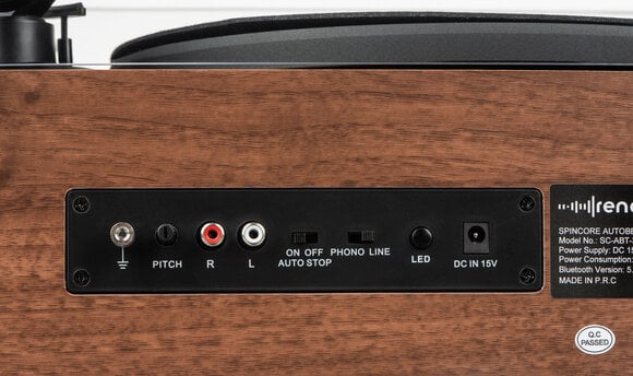 Грамофон Renote SpinCore AutoBelt BT AT-3600L Stereo Walnut Грамофон - 19