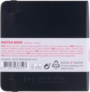 Sketchbook Talens Art Creation 9314004M Sketchbook 80 160 12 x 12 cm 140 g Black - 3
