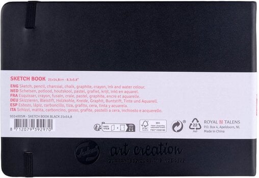 Vázlattömb Talens Art Creation 9314005M Vázlatfüzet 80 160 14,8 x 21 cm 140 g Black - 3