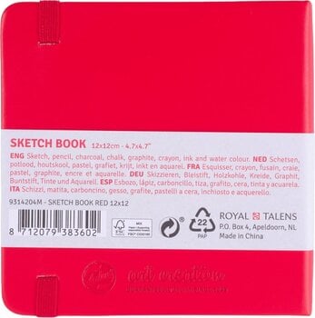 Sketchbook Talens Art Creation 9314204M Sketchbook 80 160 12 x 12 cm 140 g Red - 3