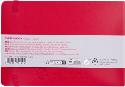 Sketchbook Talens Art Creation 9314205M Sketchbook 80 160 14,8 x 21 cm 140 g Red - 2
