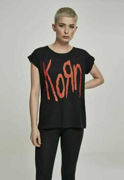 T-Shirt Korn T-Shirt Logo Female Black XS - 2