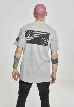 Skjorta Linkin Park Skjorta Flag Herr Heather Grey S - 3