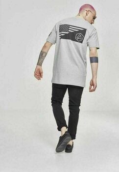 T-shirt Linkin Park T-shirt Flag Masculino Heather Grey S - 6