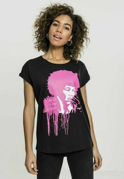 T-Shirt Jimi Hendrix Ladies Music Is My Religion Tee Black L - 3