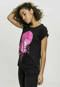 T-Shirt Jimi Hendrix Ladies Music Is My Religion Tee Black L - 4
