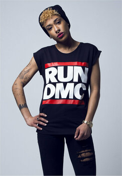 T-shirt Run DMC T-shirt Logo Femme Black S - 3