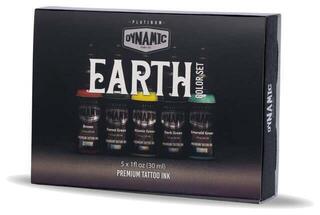 Farby do tatuażu (zatwierdzone w UE) Dynamic Color Platinum Zestaw tuszy do tatuażu 5 x 30 ml Earth - 3