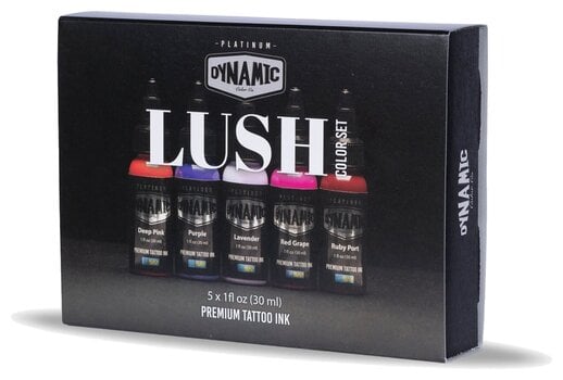 Boje za tetoviranje (odobrene u EU) Dynamic Color Platinum Set tinti za tetoviranje 5 x 30 ml Lush - 4