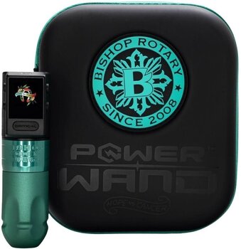 Bežične mašine za tetoviranje Bishop Tattoo Supply Power Wand Advanced Бежична машина за тетовирање 4,2 mm Teal Hope vs Cancer Packer - 2
