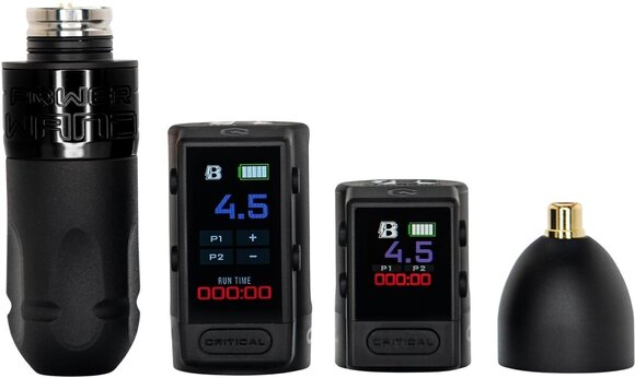 Trådløse tatoveringsmaskiner Bishop Tattoo Supply Power Wand Advanced Wireless Tattoo Pen 5,0 mm Black Liner Full Set - 3