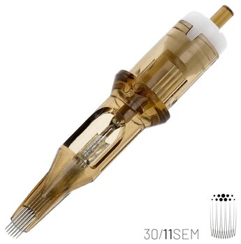 Tattoo Needle Cartridges Kwadron Sublime Soft Edge Magnum Cartridge Long Taper 30/11SEMLT 0,30 mm 1 pc - 2