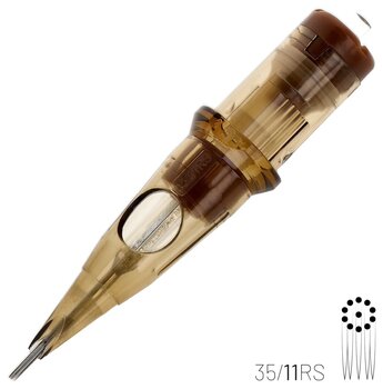 Tattoo-Cartridges Kwadron Round Shader Cartridge Long Taper 35/11RSLT 0,35 mm 1 stk - 2