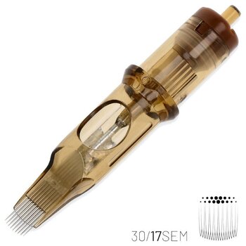 Тату-картриджі з голками Kwadron Soft Edge Magnum Картридж Long Taper 30/17SEMLT 0,30 mm 1 шт. - 2