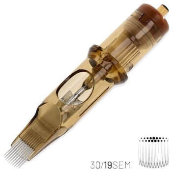 Тату-картриджі з голками Kwadron Soft Edge Magnum Картридж Long Taper 30/19SEMLT 0,30 mm 1 шт. - 2