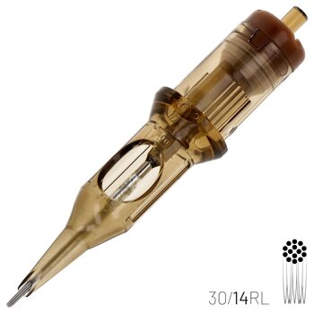 Тату-картриджі з голками Kwadron Round Liner Картридж Long Taper 30/14RLLT 0,30 mm 1 шт. - 2