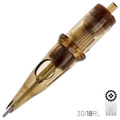 Kartridże igły do tatuażu Kwadron Round Liner Cartridge Long Taper 30/18RLLT 0,30 mm 1 szt. - 1