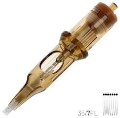 Тату-картриджі з голками Kwadron Flat Картридж Long Taper 35/7FLLT 0,35 mm 1 шт. - 1