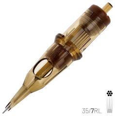 Kartridże igły do tatuażu Kwadron Round Liner Cartridge Medium Taper 35/7RLMT 0,35 mm 1 szt. - 1