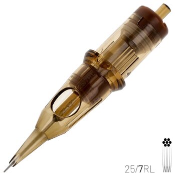 Тату-картриджі з голками Kwadron Round Liner Картридж Long Taper 25/7RLLT 0,25 mm 1 шт. - 2