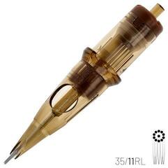 Тату-картриджі з голками Kwadron Round Liner Картридж Long Taper 35/11RLLT 0,35 mm 1 шт. - 1