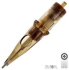 Тату-картриджі з голками Kwadron Round Liner Картридж Long Taper 35/18RLLT 0,35 mm 1 шт. - 1