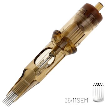 Cartouches d'aiguilles de tatouage Kwadron Soft Edge Magnum Cartouche Medium Taper 35/11SEMMT 0,35 mm 1 pc - 2